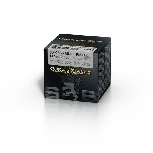 .30-06 | Spring | FMJ | 147 grain | 50 rounds | Sellier & Bellot