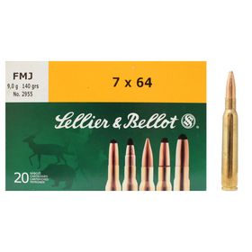 7x64 | FMJ | 140 grain | 20 pcs | Sellier & Bellot