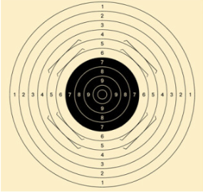 Paper Target 25/50M | 55x55 | 125pcs | Schmid