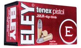 .22LR | Tenex | Pistol | 40 grain | 50 pcs | Eley