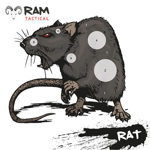 Shooting cards | Rat 17x17cm | RAM Tactical