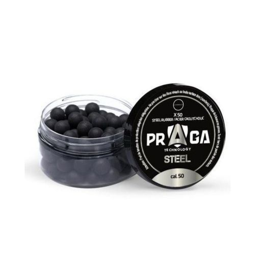 Vesta Steel Rubber Balls | .50 | 50pcs | Praga Defence