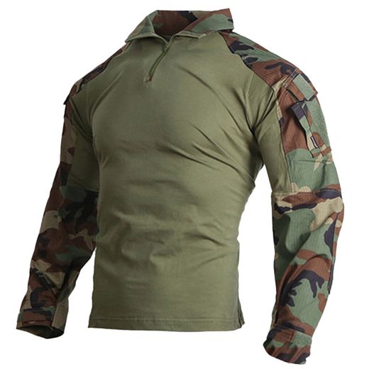 G3 Combat Shirt Woodland Emerson Gear - Airsoft Shirt Size M