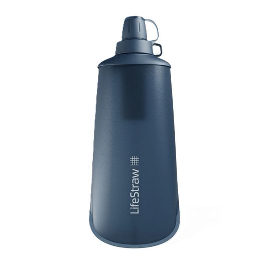Peak Series Collapsible Squeeze 1L Bottle with Filter | LifeStraw