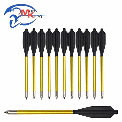 12 Aluminium arrows 6.5 inches ( 16.5 cm ) | Man Kung
