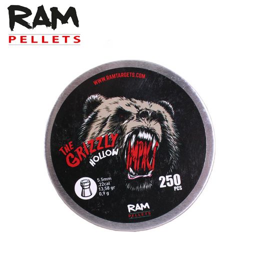 Grizzly | Hollow Point | 5.5mm | 13.58gr | 250pcs | RAM Tactical