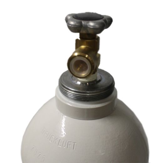 Compressed air bottle Steel | TN 20 litres | 300 bar | M25x2 valve with DIN connection