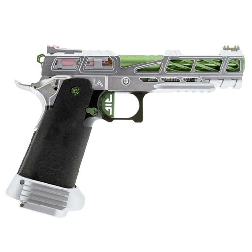 Tokyo Marui Hi-Capa 5.1 custom GBB airsoft pistool zilver