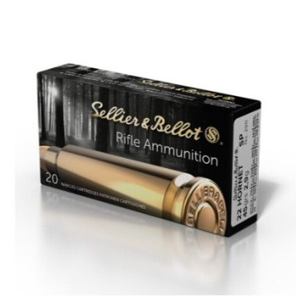 .22 | Hornet | SP | 45 grain | 20pcs | Sellier & Bellot