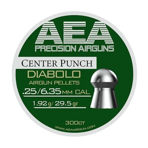 Pellets Centre Punch | 6.35mm / .25 | 29.5gr | AEA