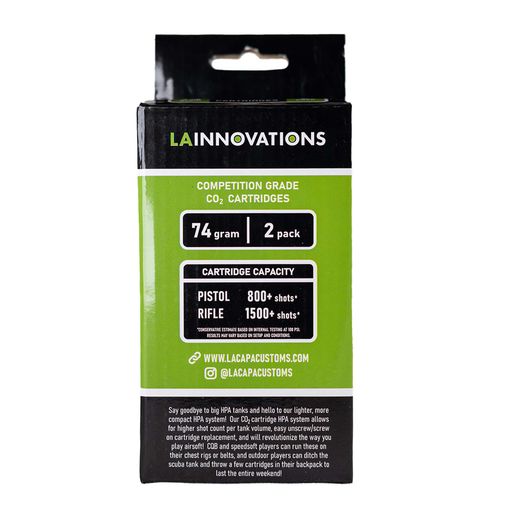 74g | 2 Pack | Co2 | LA INNOVATIONS