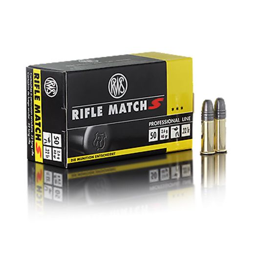 .22LR | Rifle Match S | 40 grain | 50 rounds | RWS