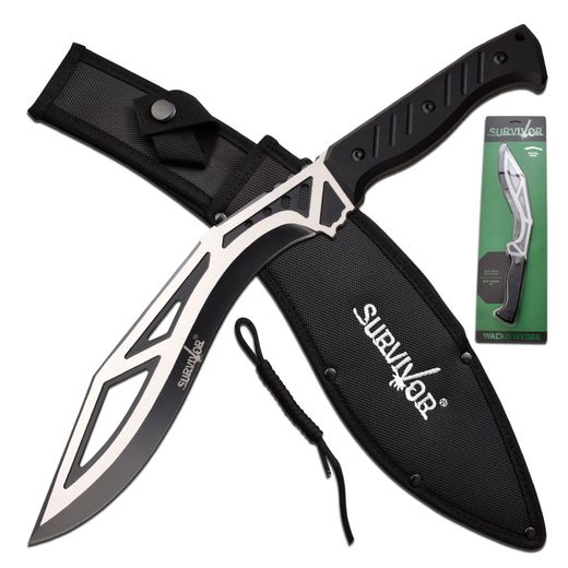 Survivor Wacko Kukri Machete Black | SHOGUN
