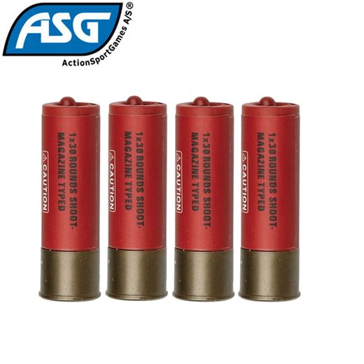 Asg Shells 177 ASG shotgun shells 6mm 30rds gas magazine - red