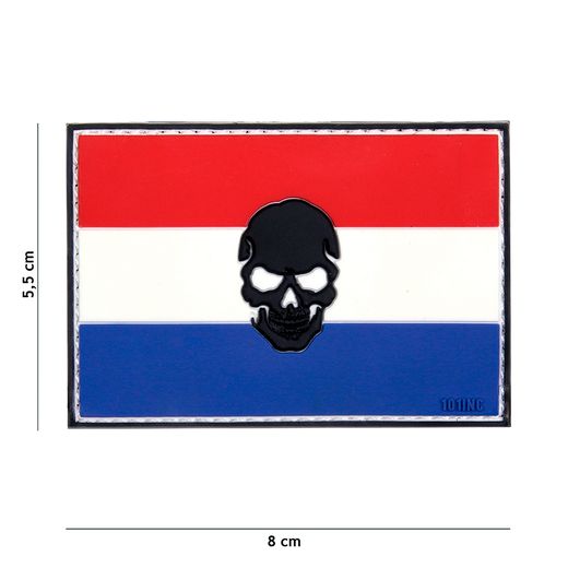 Netherlands Flag Patch Skull | Colour | 101Inc