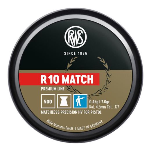 R10 Match | 4.5mm | 7gr | 500pcs | RWS
