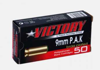 Popping cartridges | 9mm P.A.K. | 50 pieces | Victory