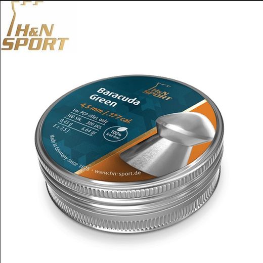 Baracuda Green | 4.5mm | 6.64gr | 300pcs | H&N