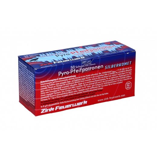 Whistle Cartridges with Tail | 15mm | 50 pcs | ZINK